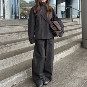 Uniqlo Black Wide Leg Pants